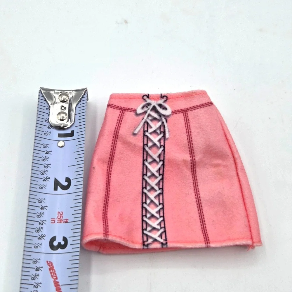 Light Pink Skirt w/ White Lace Up Look & Dark Pink Accent Genuine BARBIE Fashion